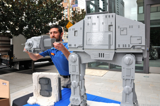 Illustration for article titled Webcam lets you watch massive Lego Star Wars exhibit being assembled